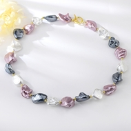 Show details for Fashionable Medium shell pearl Short Chain Necklace Show details for Fashionable Medium shell pearl Short Chain Necklace