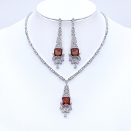 Show details for Nickel Free Platinum Plated Big 2 Piece Jewelry Set with Easy Return Show details for Nickel Free Platinum Plated Big 2 Piece Jewelry Set with Easy Return