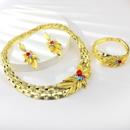 Show details for Top Artificial Crystal Dubai 3 Piece Jewelry Set