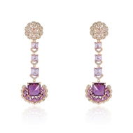 Picture of Irresistible Purple Luxury Dangle Earrings As a Gift