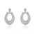 Picture of New Season White Cubic Zirconia Dangle Earrings with SGS/ISO Certification