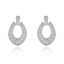 Show details for New Season White Cubic Zirconia Dangle Earrings with SGS/ISO Certification