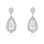 Show details for Copper or Brass Platinum Plated Dangle Earrings From Reliable Factory