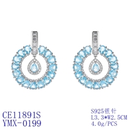 Picture of Popular Cubic Zirconia Luxury Dangle Earrings