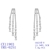 Picture of Stylish Big White Dangle Earrings