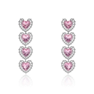 Picture of Luxury Pink Dangle Earrings with Worldwide Shipping