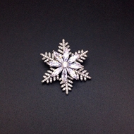 Show details for Fashion Cubic Zirconia Snowflake Brooche Show details for Fashion Cubic Zirconia Snowflake Brooche