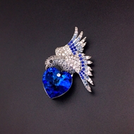 Show details for Hypoallergenic Platinum Plated Big Brooche in Exclusive Design Show details for Hypoallergenic Platinum Plated Big Brooche in Exclusive Design