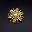 Show details for Flowers & Plants Medium Brooche in Flattering Style