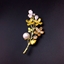 Show details for Hot Selling Yellow Gold Plated Brooche with Member Discount