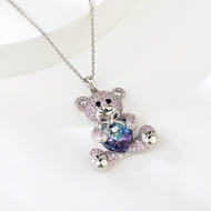 Show details for Bear Blue Pendant Necklace with Beautiful Craftmanship Show details for Bear Blue Pendant Necklace with Beautiful Craftmanship