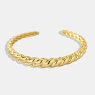 Picture of Chic Delicate Gold Plated Cuff Bangle with SGS/ISO Certification