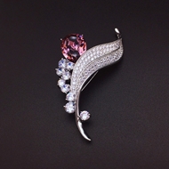Show details for Low Price Platinum Plated Flowers & Plants Brooche at Unbeatable Price Show details for Low Price Platinum Plated Flowers & Plants Brooche at Unbeatable Price