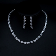 Show details for Impressive White Luxury 2 Piece Jewelry Set with Low MOQ Show details for Impressive White Luxury 2 Piece Jewelry Set with Low MOQ