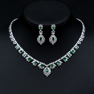 Show details for Inexpensive Platinum Plated Cubic Zirconia 2 Piece Jewelry Set from Reliable Manufacturer Show details for Inexpensive Platinum Plated Cubic Zirconia 2 Piece Jewelry Set from Reliable Manufacturer