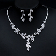 Show details for New Season White Flowers & Plants 2 Piece Jewelry Set for Female Show details for New Season White Flowers & Plants 2 Piece Jewelry Set for Female