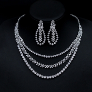Show details for Delicate Cubic Zirconia White 2 Piece Jewelry Set Show details for Delicate Cubic Zirconia White 2 Piece Jewelry Set