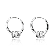 Picture of 999 Sterling Silver Small Stud Earrings in Exclusive Design