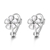 Picture of New Season White Platinum Plated Huggie Earrings with SGS/ISO Certification