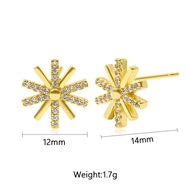 Picture of Designer Copper or Brass Flower Stud Earrings For Your Occasions