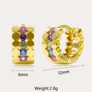 Picture of Delicate Gold Plated Huggie Earrings with Fast Shipping