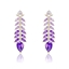 Show details for Distinctive Purple Big Dangle Earrings As a Gift Show details for Distinctive Purple Big Dangle Earrings As a Gift