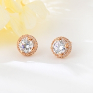 Picture of Delicate White Stud Earrings with No-Risk Return