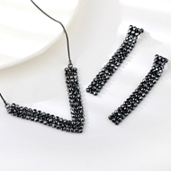 Show details for Brand New Black Big 2 Piece Jewelry Set with Full Guarantee Show details for Brand New Black Big 2 Piece Jewelry Set with Full Guarantee