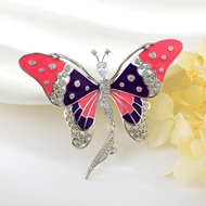 Show details for Butterfly Platinum Plated Brooche with Full Guarantee