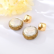 Show details for Distinctive White Medium Dangle Earrings with Low MOQ Show details for Distinctive White Medium Dangle Earrings with Low MOQ