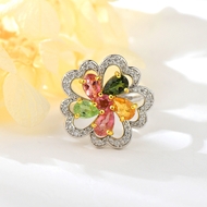 Picture of Flower Delicate Adjustable Ring of Original Design