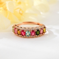 Picture of Filigree Small Rose Gold Plated Adjustable Ring at Factory Price