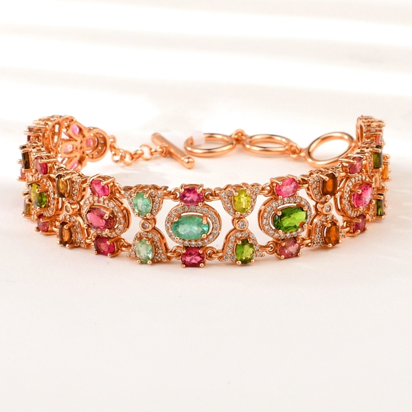 Picture of Fashionable Big Rose Gold Plated Fashion Bracelet