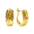 Picture of Copper or Brass Gold Plated Huggie Earrings in Flattering Style