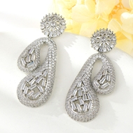 Show details for Pretty Cubic Zirconia White Dangle Earrings Show details for Pretty Cubic Zirconia White Dangle Earrings