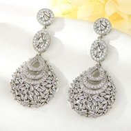 Show details for Luxury Cubic Zirconia Dangle Earrings with Price Show details for Luxury Cubic Zirconia Dangle Earrings with Price