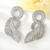 Picture of Hypoallergenic Platinum Plated Big Dangle Earrings with Easy Return