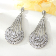 Show details for Luxury White Dangle Earrings for Her Show details for Luxury White Dangle Earrings for Her