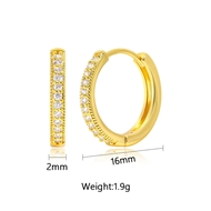 Picture of Hypoallergenic Gold Plated Delicate Huggie Earrings with Easy Return