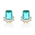 Picture of Bulk Gold Plated Cubic Zirconia Big Stud Earrings Exclusive Online