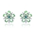 Picture of Attractive Green Cubic Zirconia Big Stud Earrings For Your Occasions