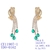 Picture of Delicate Green Dangle Earrings with Speedy Delivery