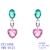 Picture of Fast Selling Colorful Love & Heart Dangle Earrings For Your Occasions