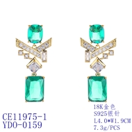 Picture of Delicate Geometric Dangle Earrings at Unbeatable Price