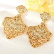 Show details for Luxury Cubic Zirconia Dangle Earrings with Beautiful Craftmanship Show details for Luxury Cubic Zirconia Dangle Earrings with Beautiful Craftmanship