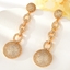 Show details for Purchase Gold Plated Big Dangle Earrings with Wow Elements