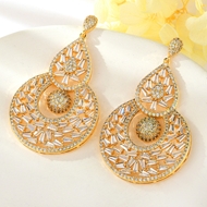 Show details for Irresistible White Big Dangle Earrings As a Gift Show details for Irresistible White Big Dangle Earrings As a Gift