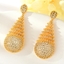 Show details for Staple Big Gold Plated Dangle Earrings