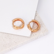 Picture of Delicate Copper or Brass Huggie Earrings at Super Low Price