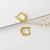 Picture of New Season Gold Plated Delicate Huggie Earrings with SGS/ISO Certification